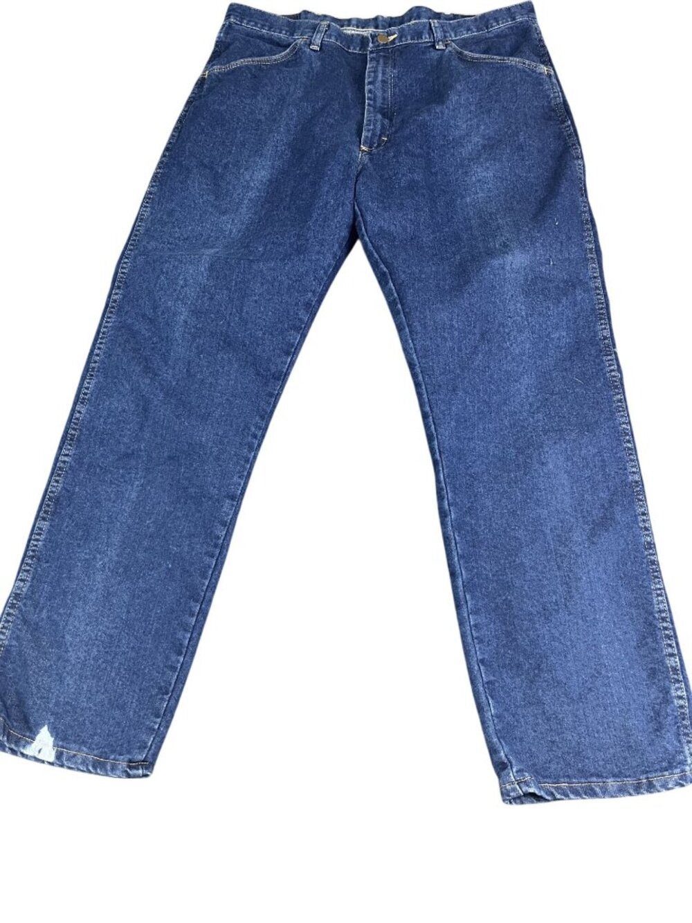 Wrangler Mens Regular Fit Blue Jeans 38x30